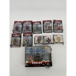Roblox Figures Lot 10 Action Figures w/ Virtual Codes 15th Anniversary Set READ